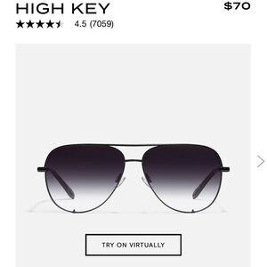 Quay Australia Black Aviator Sunglasses Timeless Design